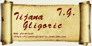 Tijana Gligorić vizit kartica